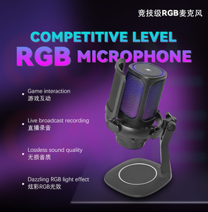 GAM-S1/GAM-SS1 kapazitives USB-Mikrofon RGB-Mikrofon Gaming Live Broadcast Desktop Anti-Spray-Netzwerk-Aufnahme mikrofon - Product Image 5