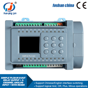Huaqingjun <strong>8</strong>-in <strong>8</strong>-out Relay <strong>Output</strong> <strong>2</strong>-Channel Analog <strong>Inputs</strong> 0-20mA 4-20mA RS485 Communication Modbus RTU PLC for Greenhouse - Product Image 2