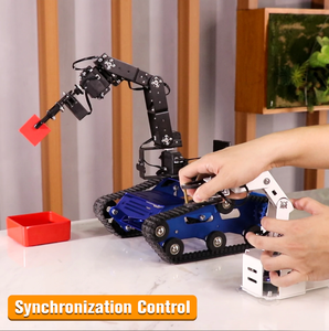 Hiwonder Tankbot Track Roboter Auto Smart Tank Fahrzeug Chassis mit Roboterarm für STM32 Programmierung geladen - Product Image 2