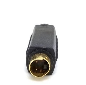 <span class=keywords><strong>RCA</strong></span> macho para 4 Pin <span class=keywords><strong>S</strong></span> Vídeo Masculino Conector Adaptador Speaker Connector Preto PVC Cobre Plug Jack Socket