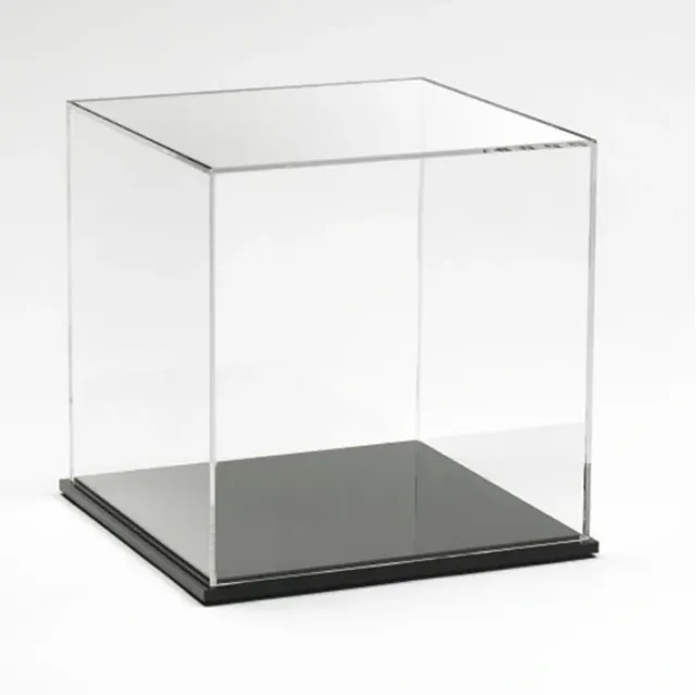 Caja de exhibición acrílica para tienda de zapatos, Cubo de acrílico transparente, venta al por mayor