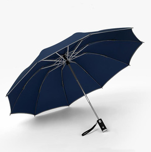 自动打开和关闭3折叠伞反向倒置发光二极管伞 - Product Image 5