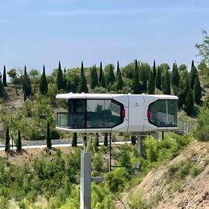 Dolaşım alanı kabin içinde 2 yatak odası konteyner ev modeli ile bir lüks Villa açık ev