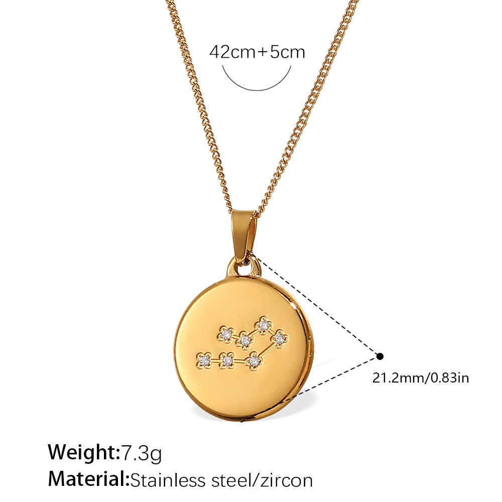 Collar de oro con cáncer Xl444weg6