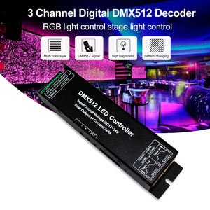 RGB RGBW DMX512 дисплей декодер 3/4 канала светодиодный контроллер DC12V 24V ручной ROHS сертифицирован для управления освещением - Product Image 5