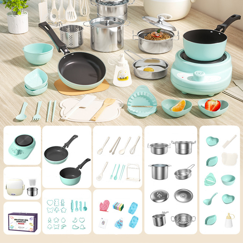 Juego de Cocina de Juguete para Niños Blue-230