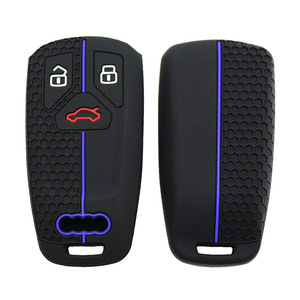 Best Seller the New Design Silicone <strong>Key</strong> Cover Remote Control with Grid and 3 Button for <strong>Audi</strong> Q7 A5 TTRS4 RS5 - Product Image 3