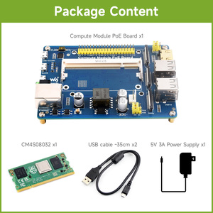 Scheda IO del modulo di calcolo Waveshare con funzione PoE, scheda di Breakout composita per lo sviluppo con Raspberry Pi CM4S/CM3 CM4S08032 - Product Image 2