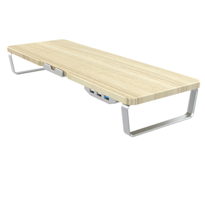 USB <strong>HUB</strong> <strong>Computer</strong> Monitor Stand Riser <strong>with</strong> Aluminum Feet for <strong>Computer</strong> Laptop iMac Elevating Laptop <strong>Table</strong> - Product Image 1