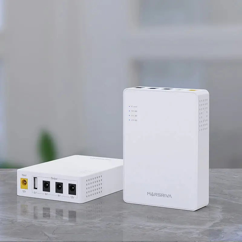 MARSRIVA MINI DC USV KP3 Halten Sie die Wi-Fi-Strom versorgung ein 10000mAh 37Wh Multi-Ausgang