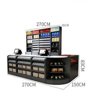杂货店结帐台柜台便利店结帐台零售展示架收银台柜台 - Product Image 5