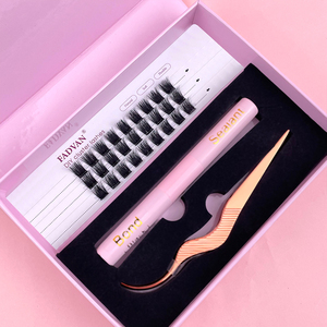 Özel etiket bireysel kirpik küme Diy Segment kirpik uzatma kitleri kirpik ön kesim Segment kirpik düğüm ücretsiz vizon küme - Product Image 3
