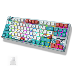 M87 Mechanical <strong>Keyboard</strong>, Hot Swappable Wireless Gaming <strong>Keyboard</strong> 87 Keys, RGB Backlit <strong>Custom</strong> <strong>Keyboard</strong> Onboard Memory for Windows - Product Image 1