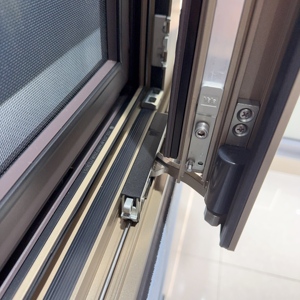 Moderna casa semplice con doppi vetri scorrevoli in alluminio finestre a battente in vetro temperato resistente agli urti finestre per la casa - Product Image 4