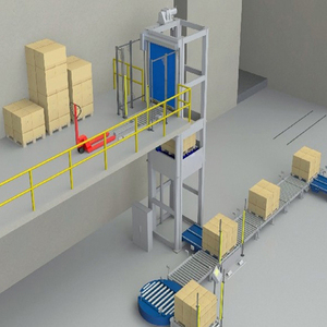 Caja de clasificación automática Elevador de elevación continua vertical para almacén industrial Estante de almacenamiento Sistema de transportadores de rodillos - Product Image 6