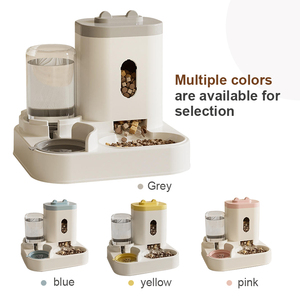 Hutumi Nieuwe Binnenhuisdierproduct Automatische Kattenvoer Waterdispenser Set Zwaartekracht Huisdier Zelfvoeder Voor Kleine Middelgrote Katten Honden Binnenshuis - Product Image 3