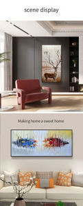 Impressão de tela personalizada para parede, atacado de fábrica, arte elástica, peacê, pintura, animal para decoração de casa