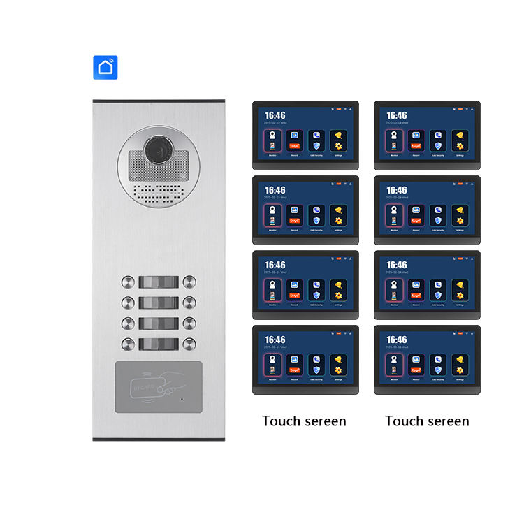 1 unité extérieure + 8 écrans intérieurs