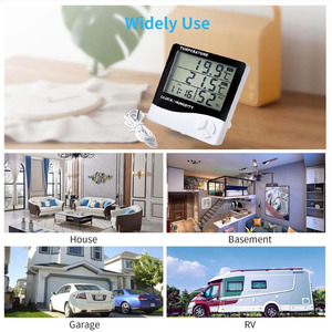 OEM thc1 Trong Nhà Kỹ thuật số Nhiệt kế & ẩm kế với ngoài trời cảm biến nhiệt độ probe-10C ~ + 70C phạm vi 10%-99% RH - Product Image 6