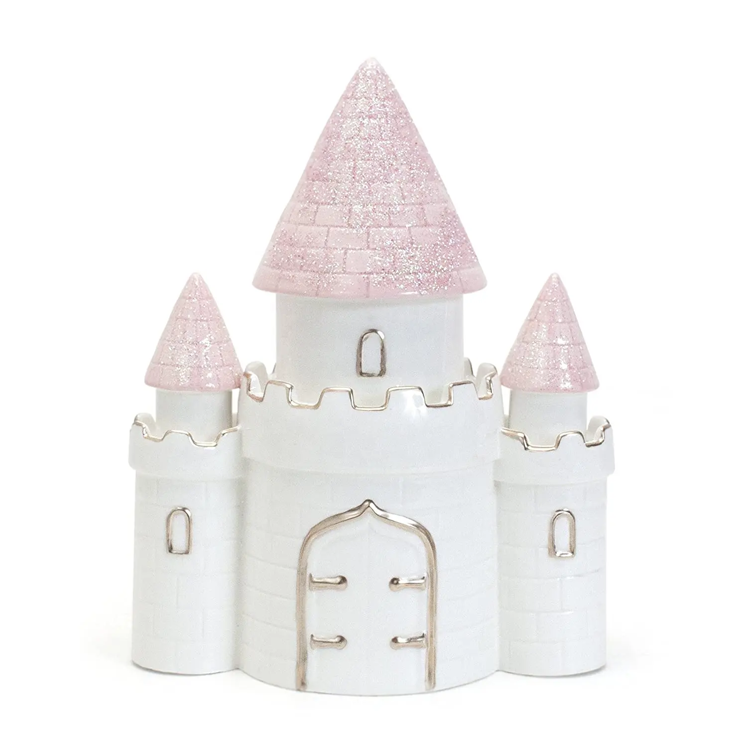 Keramik Prinzessin Schloss Sparschwein für Mädchen Sparschwein mit großer Kapazität Sparglas Niedliche Retro Home Decor Geschenk Gummi Sparschwein