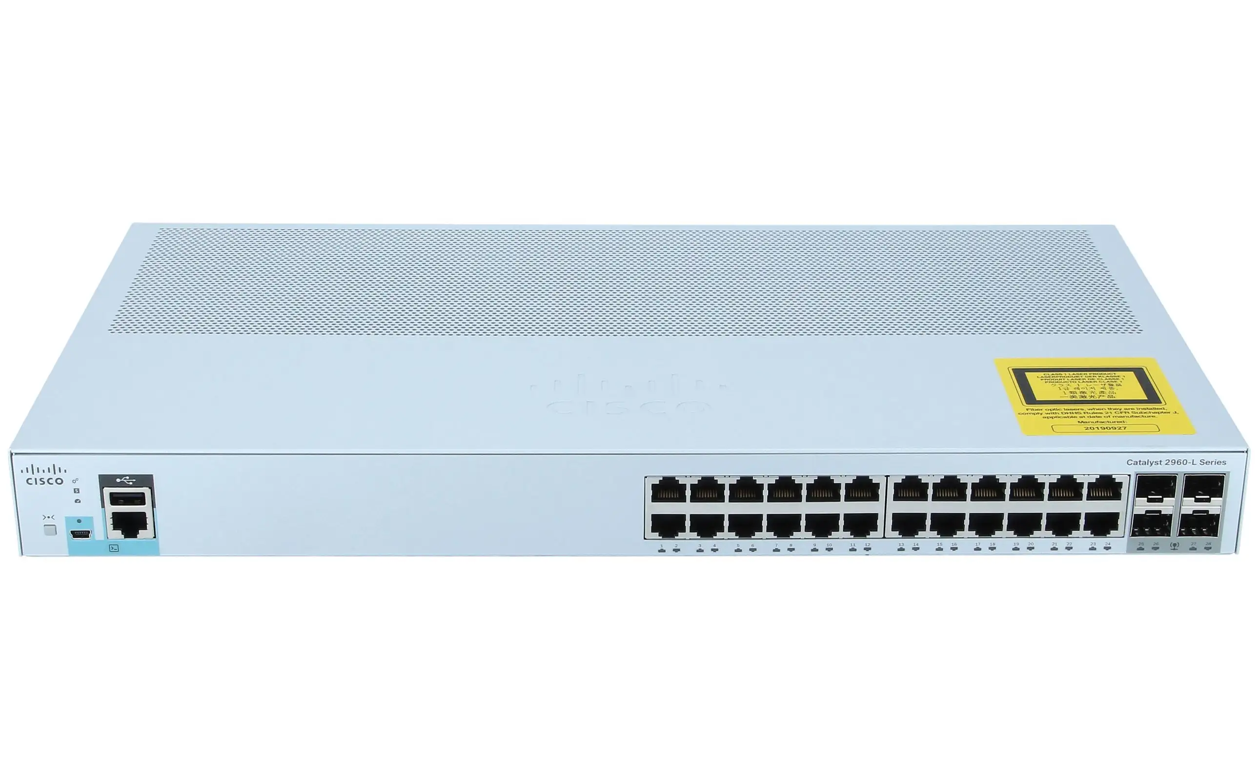 Usado WS-C2960L-24PS-LL Original Cisco Catalyst 2960L 24 portas GigE POE SFP LAN Lite Switch WS-C2960L-24PS-AP