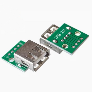 USB 2.0ブレイクアウトボード、USB-DIPアダプター2.54mmブレイクアウトボード4ピンボードUSBタイプAブレイクアウトボード - Product Image 1