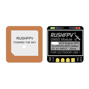 RUSHFPV GNSS MINI M10 UBX NMEA двойной протокол GPS модуль Встроенная керамическая антенна для радиоуправляемого самолета FPV большой дальности - Product Image 2