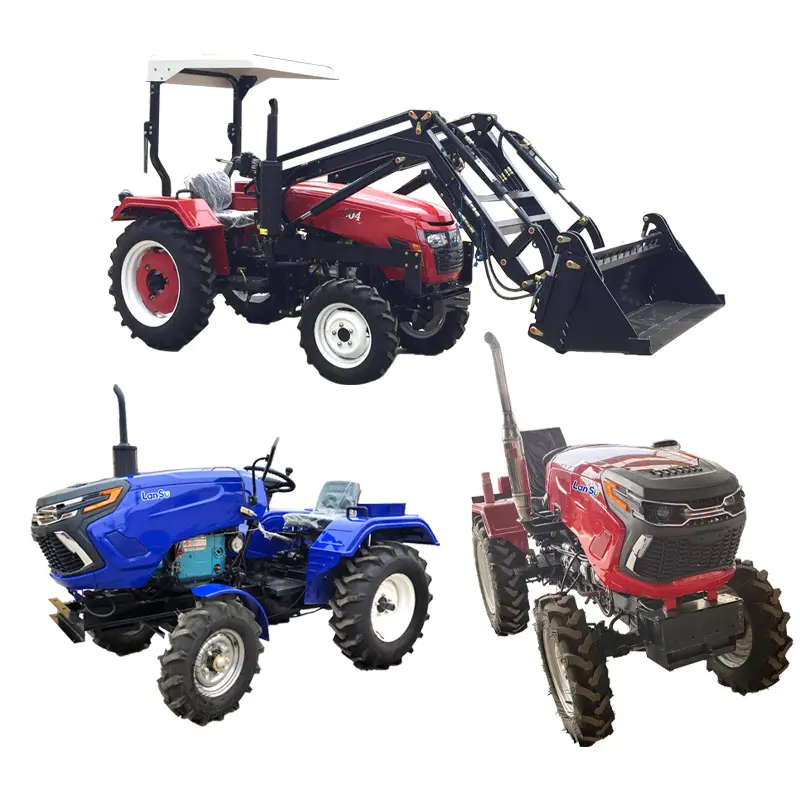 Pequeña Granja tractor 25hp 30hp 35hp 40hp mini se tractor con cargador frontal y retroexcavadora solis 26 tractor