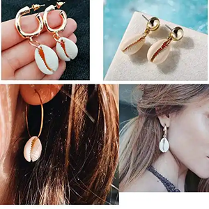 Özel yapılmış doğal cowrie kabukları çeşitli şekillerde ve boyutlarda mücevher tasarımcıları, sanat ve el sanatları için uygun - Product Image 4