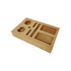 Tre sofa cup chủ khay món tráng miệng & Snack phục vụ Organizer cho phòng khách ghế tay vịn bảng cho đồ uống & xử lý - Product Image 3