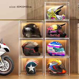 Rõ ràng acrylic bóng rổ hiển thị trường hợp mới Deluxe <span class=keywords><strong>mini</strong></span> bóng rổ hiển thị trường hợp nhựa ngăn kéo lưu trữ - Product Image 3