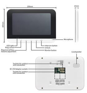 <strong>Factory</strong> Direct Wifi Doorbell <strong>System</strong> for Multi-Family 3-Button with RFID Card Unlock Camera Video <strong>Intercom</strong> for Tuya Application - Product Image 3