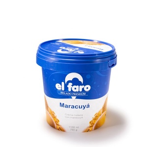 Butter behälter Box Runde IML Verpackung Pp Kunststoff Eis Kunststoff Kunden spezifischer Logo-Druck 1000ML Lebensmittel Plastik glas HONOKAGE
