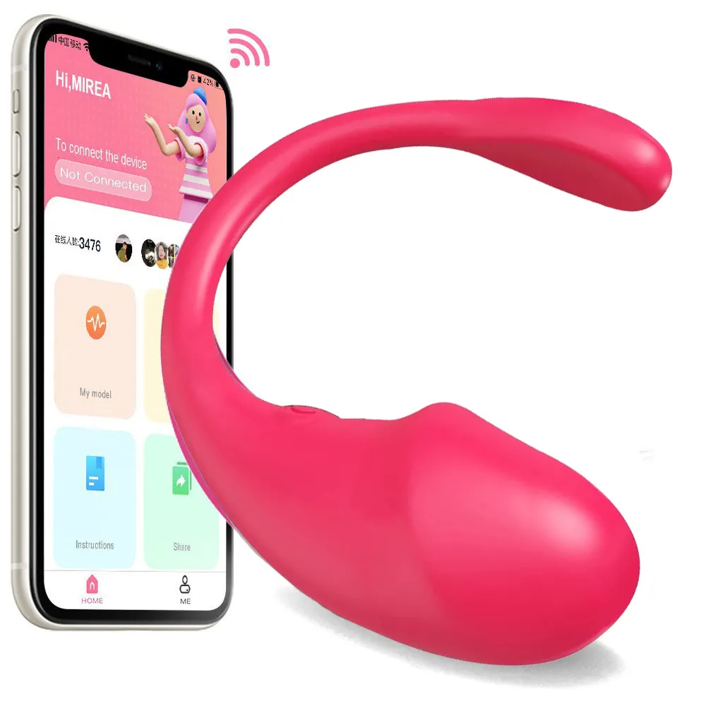 Girlspower - Estimulador de ovos de amor com controle por aplicativo Bluetooth, mini ovo vibratório para mulheres, brinquedo adulto, bola Kegel
