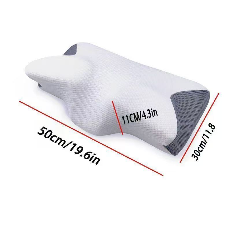 Nouveau coussin papillon / petit blanc et gris