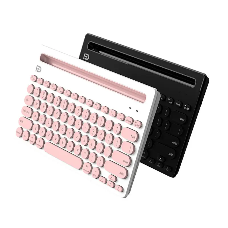 Yeni Mini ev ofis masaüstü bilgisayar sıcak satış kablosuz klavye mobil Pad standı ile USB 2.0 arayüzü Tablet Mini klavye