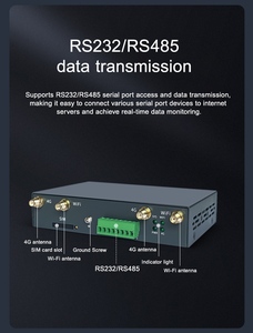 Industrial 4G LTE <strong>Modem</strong> DTU 3G 4G Wireless <strong>Modem</strong> Router <strong>RS232</strong> <strong>RS485</strong> Serial Port 300Mbps LAN Data Rate VPN Firewall Wireless Type - Product Image 3
