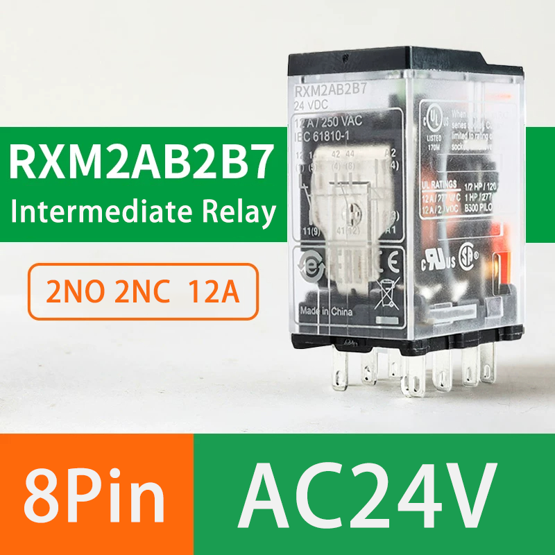RXM2AB2B7 8Pin 24VAC