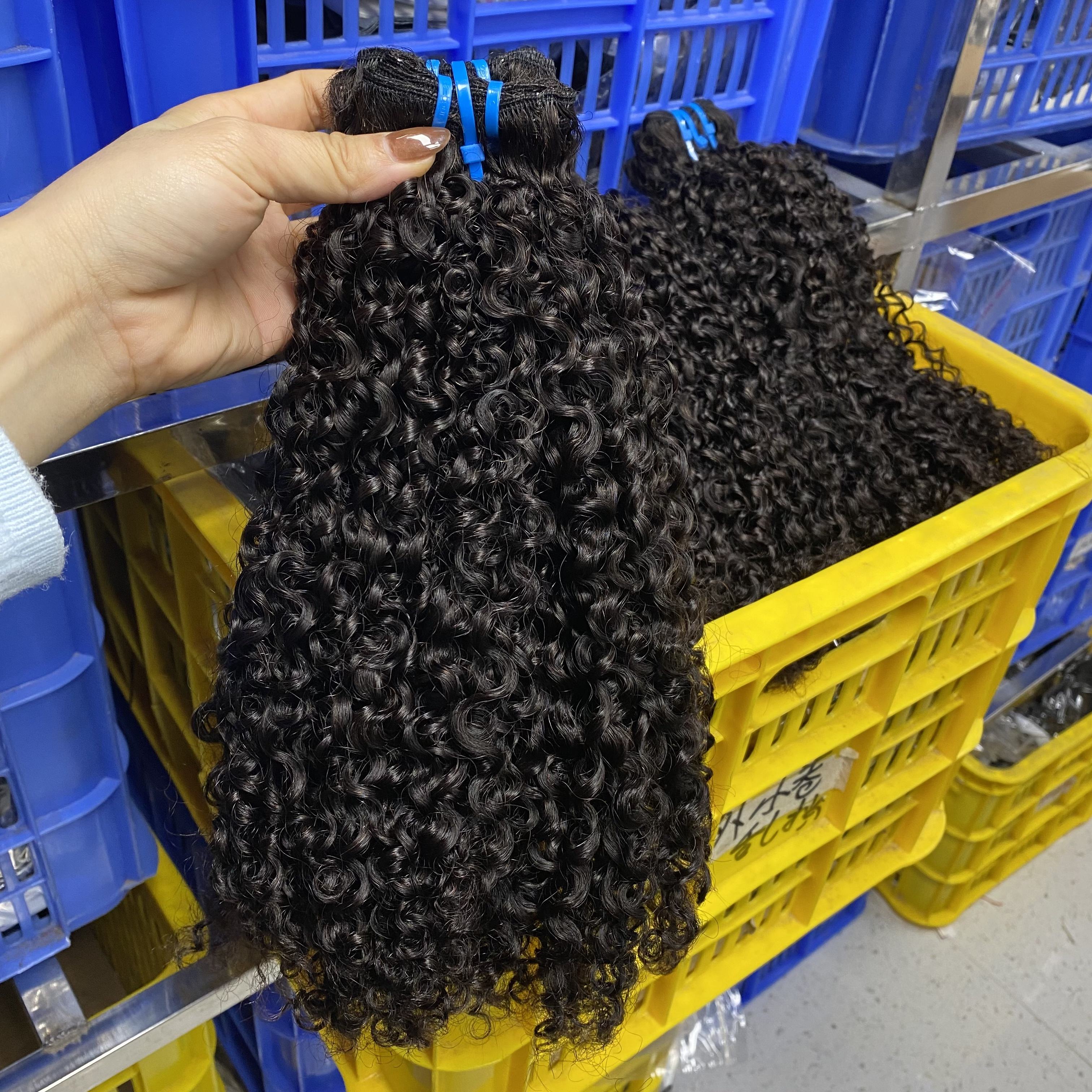 1b# cheveux bruts bouclés pixie