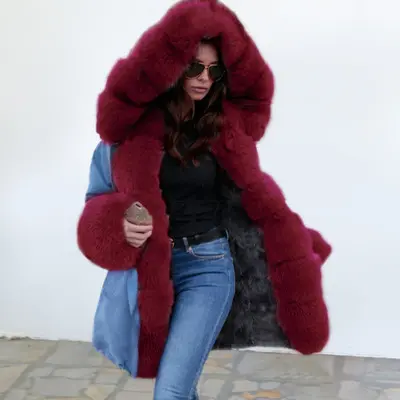 Winter 2020 women's warm cotton dress coat pie overcoats cotton-padded coats