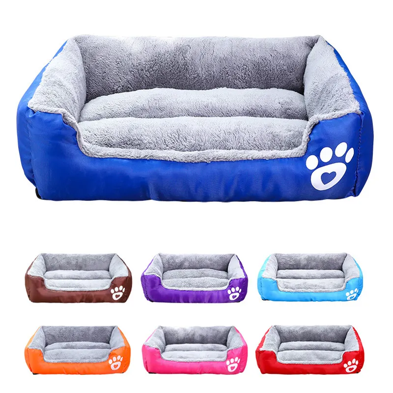 Rectangle Low Price Unique Pet Bed Washable Pet Large Dog Bed Unchewable Top Paw Orthopedic Dog Bed