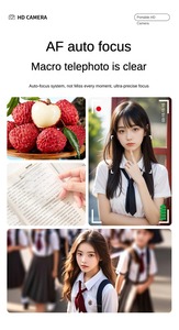 M08กล้องดิจิตอลขนาดเล็กสไตล์ย้อนยุคภาพ50MP FHD 1080P & 4K ซูมและ AF โฟกัสกล้อง CCD ยอดนิยมราคาถูก" - Product Image 4