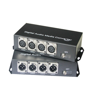 4-way unidirectional balanced audio fiber optic terminal box broadcast-grade XLR audio optical fiber terminal box - Product Image 2