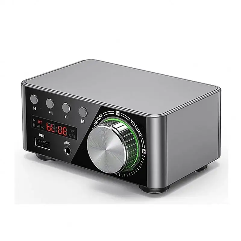 Amplificateur stéréo bluetooth 50w x 2, système d'alimentation sonore, grande puissance Audio, pour voiture