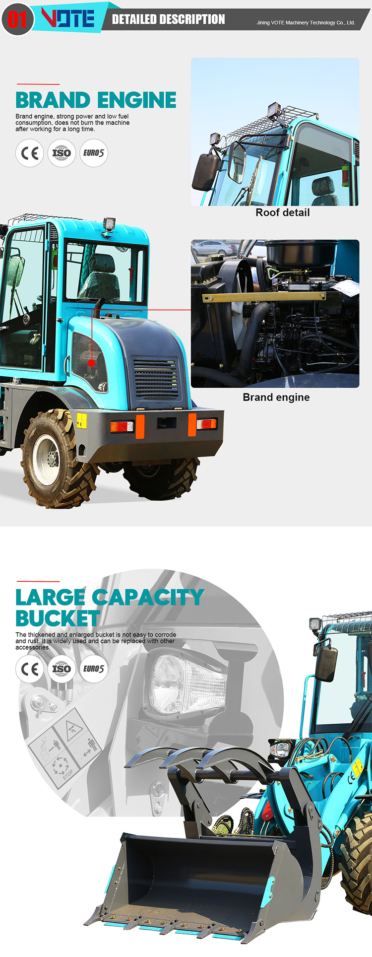 EPA 4 buy china front mini telescopic loader buckets front end small wheel loader with euro quick coupler 1 ton 2 ton prices