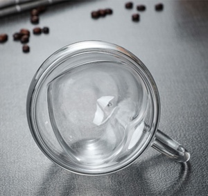 Factory Wholesale <strong>love</strong> Glass <strong>Cup</strong> 80ml 150ml 250ml 300ml Creative Double-layer Heart-shaped High Value Tea and Coffee <strong>Cups</strong> - Product Image 4