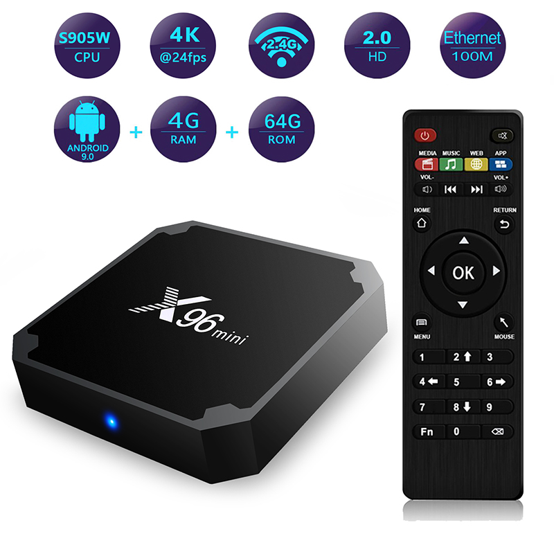 x96 mini Amolgic S905W 4K HD Video decoding android tv box