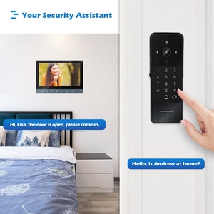 Timbre de puerta inteligente con sistema de intercomunicación, intercomunicador bidireccional de 7 pulgadas con visión nocturna para casa y Villa - Product Image 3