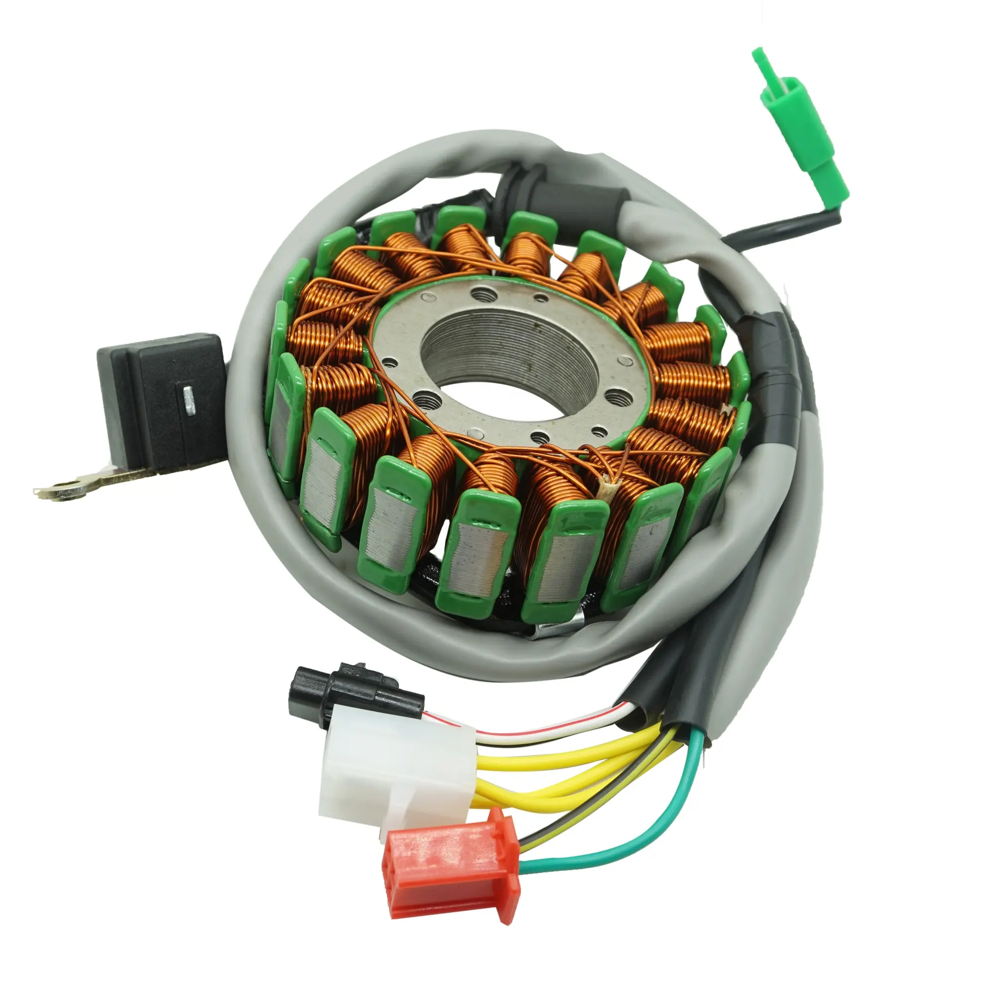 Piezas de Repuesto eléctricas para triciclo, estador BAJAJ 3W4S 18 COIL FL225 225CNG CNG FL 225, bobina de estátor de motocicleta magneto