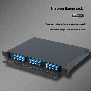 24-Port 48-Core 1U Pull-Out optik Fiber Terminal kutusu dağıtım çerçevesi LC tam Pigtails ile FTTH ağları için - Product Image 6